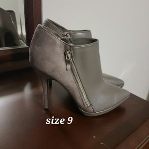 Gray booties